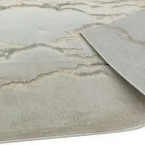 Beige Modern Easy to Clean Abstract Rug For Dining Room Bedroom And Living Room-240cm X 340cm