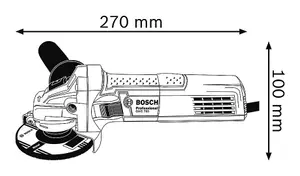 Bosch GWS750 240v Professional Corded Angle Grinder 115mm 4.5" GWS + Flange Nut