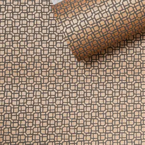 Copper Mosaic Pattern Wallpaper Geometric Smooth Bronze Shimmer Paste The Wall