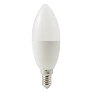 Diall E14 6.5W 806lm Frosted Candle Neutral white LED Light bulb