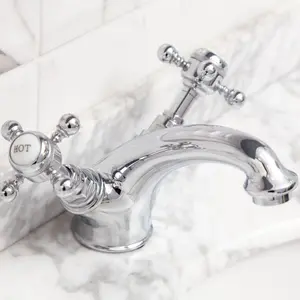 Georgina Traditional Chrome Deck-mounted Basin Mono Mixer Tap