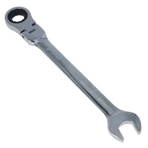 24mm Metric Flexible Combination Ratchet Spanner wrench 12 Sided 72 Teeth