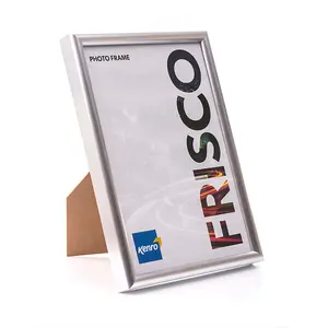 Kenro Frisco Series Silver Photo Frame 11x14 Inch / 28x35cm Freestanding or Wall Hanging with Glass Front - FR2835S