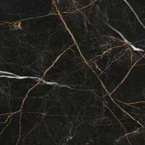 Top Ceramics Black Marble Tiles Porcelain Matt Floor Wall (L)60cm x (W)60cm Each box 1.08sqm