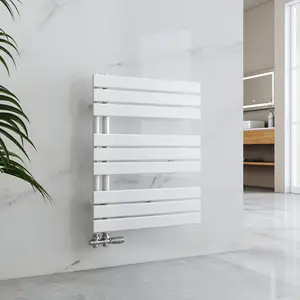 Wall -mounted towel rail White