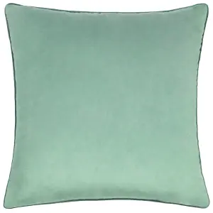 Paoletti Meridian Velvet Piped Feather Filled Cushion