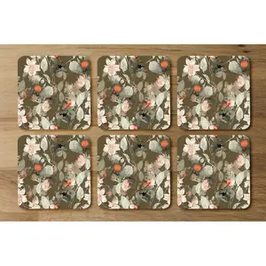 Square 6 Piece Coaster Set (Set of 6)