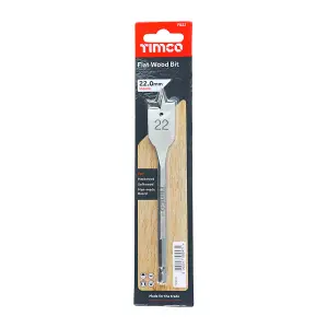 Timco - Flat Wood Bit (Size 22.0 x 152 - 1 Each)