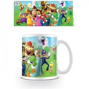 Super Mario Mushroom Kingdom Mug Multicoloured (One Size)