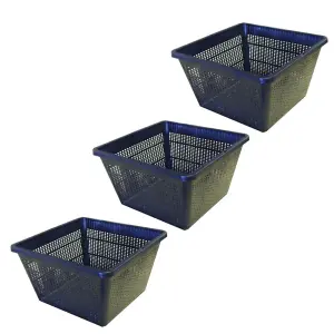 Pisces Pond Square Planting Basket 35 x 34 x 26cm -3 Pack