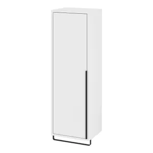 GoodHome Maza Slimline Matt White Single Bathroom Column cabinet (H)115cm (W)36cm