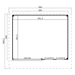 Lasita Domeo 8 Garden Summer House - 5m x 4m - Modern Garden Office Double Glazed