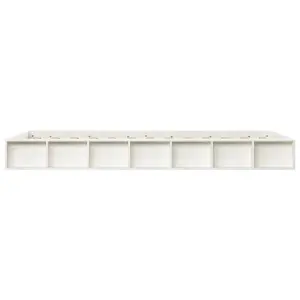 Berkfield Bed Frame White 90x200 cm Solid Wood