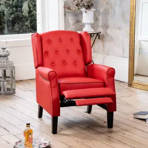 Galena Recliner Armchair - Red