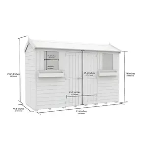 DIY Sheds 4x10 Apex Summer Shed