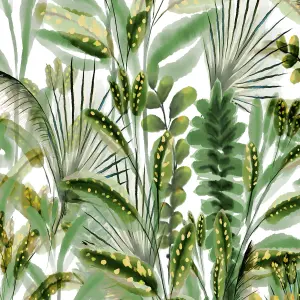 Grandeco Rainforest Leaves 3 lane repeatable Textured Mural, 2.8 x 1.59m