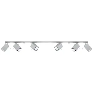 Merida Steel Grey 6 Light Classic Ceiling Light