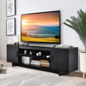 Costway TV Stand for TV up to 65" Media Console Cabinet Entertainment Center w/ 2 Doors