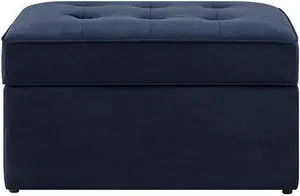 DUSK Sloane Pouffe - Dark Navy Blue