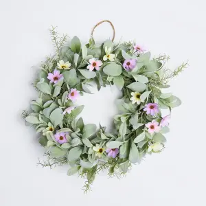 Artificial Door Wall Spring Wreath Home Decor, Multi - One Size