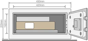 Yale Laptop Value Alarmed Safe  - YLC/200/DB1