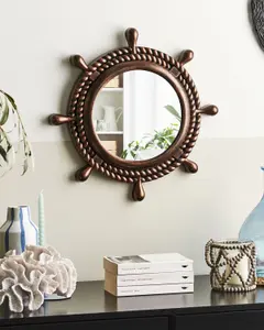 Beliani Retro Wall Mirror GORMAZ Brown