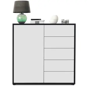 Sideboard Mcdevitt Matt Black/Matt White