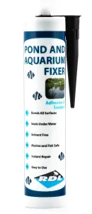 2 x RDL Pond And Aquarium Fixer Adhesive And Sealant 290ml