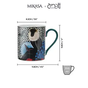 Mikasa x Sarah Arnett 350ml Mug with Monkey Print