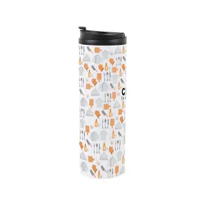 Chef Travel Mug - Novelty Trades Gift Stainless Steel Vacuum-Sealed Double-Walled Hot/Cold Drinks Travel Flask