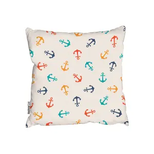 Cushions - Multi Coloured Anchors (Cushion) / 45cm x 45cm