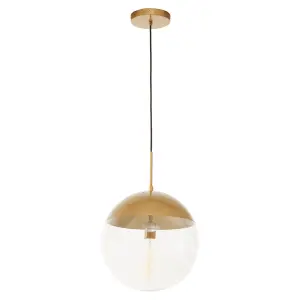 Interiors by Premier Revive Gold Finish Pendant Light