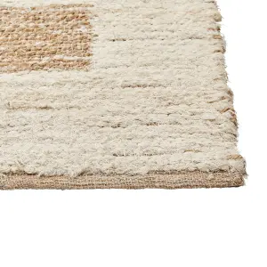 Jute Area Rug 200 x 300 cm Beige ZIARAT