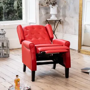 Galena Recliner Armchair - Red