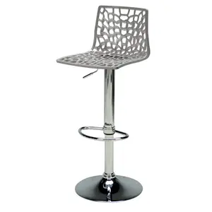 Spider Height Adjustable Swivel Bar Stool Grey