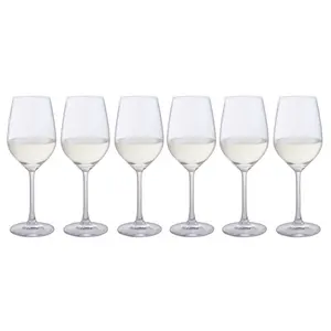 Dartington Crystal Bar Six White Wine Glasses (Set of 6)