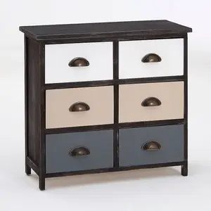 Interiors by Premier Urban Loft 6 Drawers Chest, Delivered Fully Assmbled