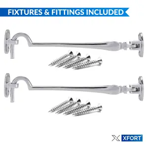 XFORT 100mm Polished Chrome Cabin Hook