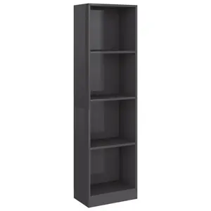 Attwood Bookcase Sonoma Oak/White / 142cm H x 40cm W x 24cm D