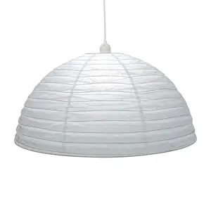 GoodHome Anbus White Pendant Light shade (D)58cm