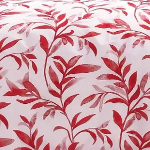 Ellie Red Reversible Duvet Cover Set