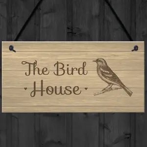 The Bird House Sign Garden Shed Summerhouse Sign Home Gift For Mum Nan