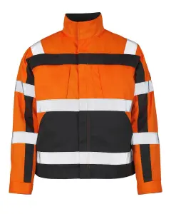 Mascot Safe Compete Cameta Work Jacket - Hi-Vis Orange (Hi-Vis Orange/Anthracite)  (Large)