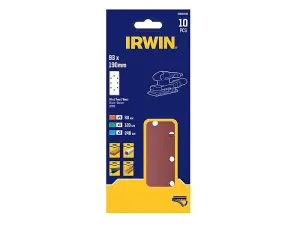 IRWIN 10-Piece Quick Fit Sanding Sheet Set for Dust-Free Performance