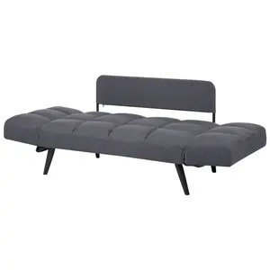 Beliani Glam Sofa Bed BREKKE Dark Grey