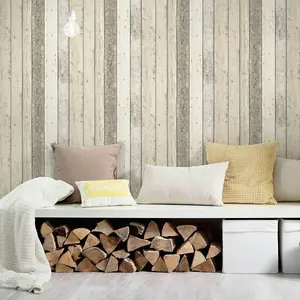 New England Natural Wood Effect Wallpaper AS Creation 8951-10