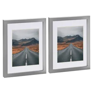 Photo Frames with 5" x 7" Mount - 8" x 10" - White Mount - Pack of 2