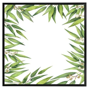 Leaves border (Picutre Frame) / 30x30" / White