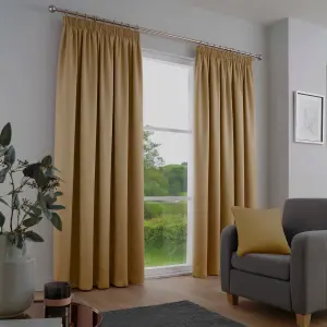 Galaxy Pair of Light Reducing Thermal Effect Pencil Pleat Curtains