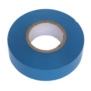 Sealey PVC Insulating Tape Electrical PVC 19mm x 20M Blue Pack of 10 ITBLU10